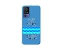 Funda Silicona Líquida Azul para TCL 40 SE diseño Agua Dibujos