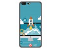 Funda Gel Tpu para Leagoo T5 Diseño Cohete Dibujos
