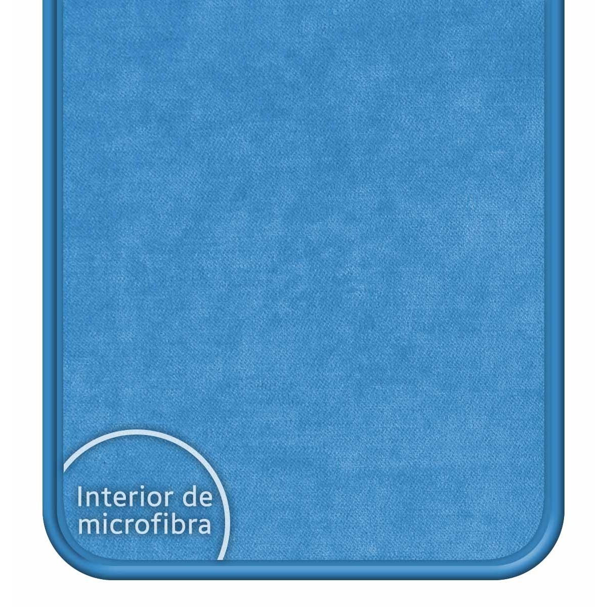 Funda Silicona Líquida Azul para TCL 40 SE diseño Vaca Dibujos