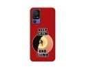 Funda Silicona Líquida Roja para TCL 40 SE diseño Hombre Escalada Dibujos