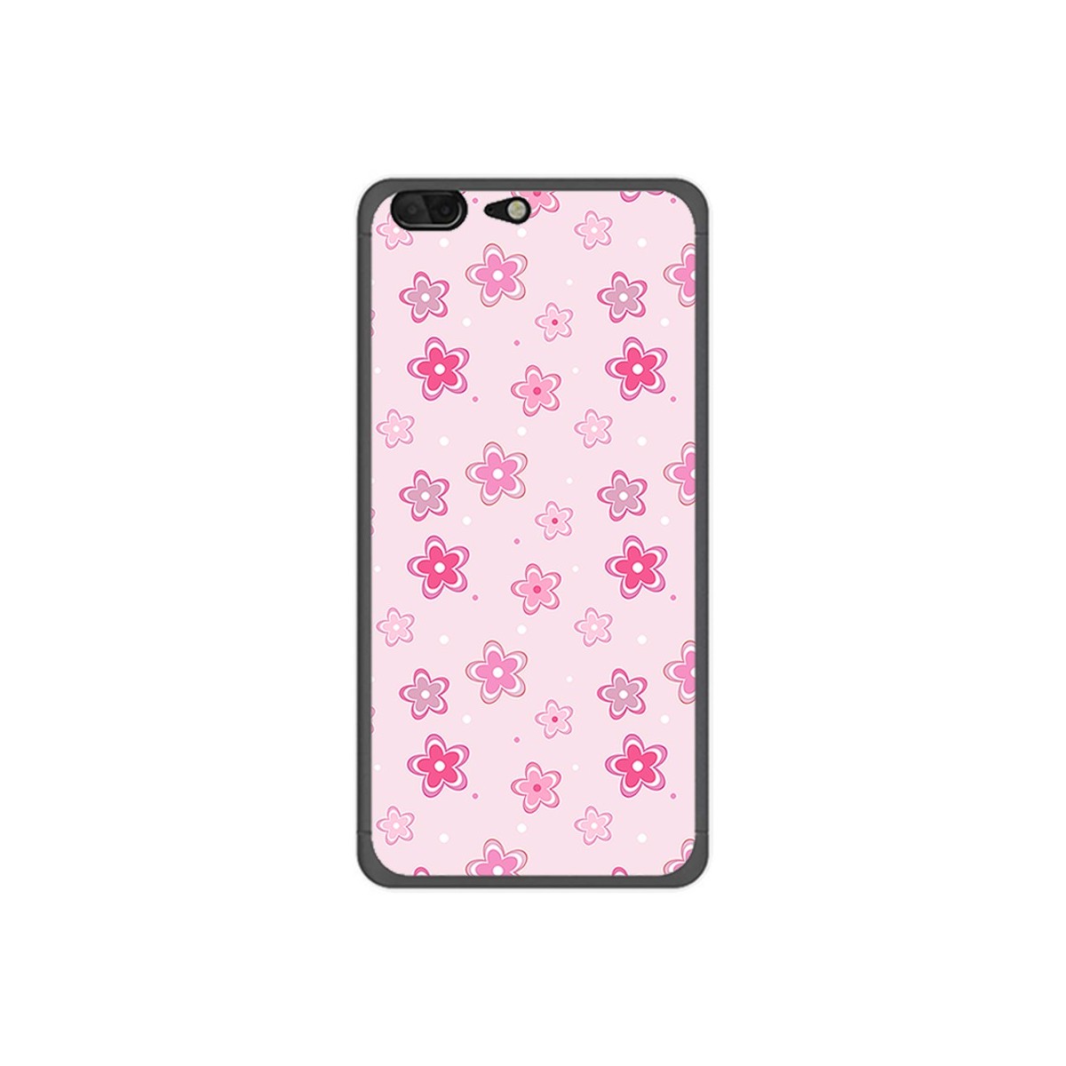 Funda Gel Tpu para Leagoo T5 Diseño Flores Dibujos
