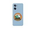 Funda Silicona Líquida Azul para Oppo A57s diseño Adventure Dibujos