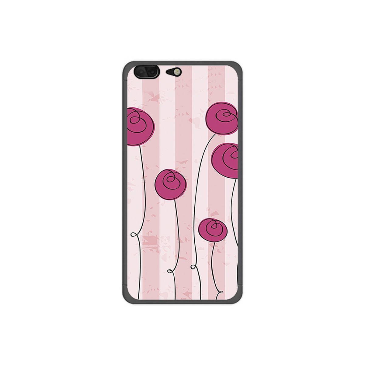 Funda Gel Tpu para Leagoo T5 Diseño Flores Vintage Dibujos