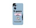 Funda Silicona Líquida Azul para Oppo A57s diseño Vaca Dibujos