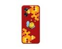 Funda Silicona Líquida Roja para Oppo A57s diseño Abeja Dibujos