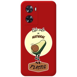 Funda Silicona Líquida Roja para Oppo A57s diseño Culo Natural Dibujos