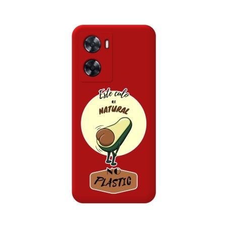 Funda Silicona Líquida Roja para Oppo A57s diseño Culo Natural Dibujos