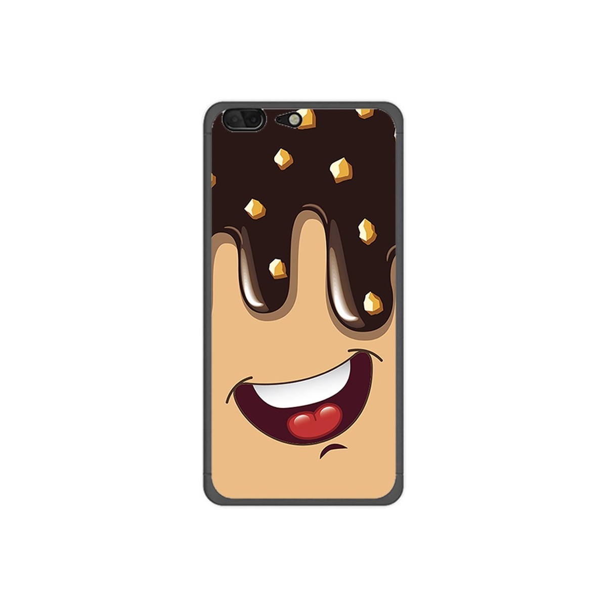 Funda Gel Tpu para Leagoo T5 Diseño Helado Chocolate Dibujos