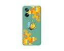 Funda Silicona Líquida Verde para Oppo A57s diseño Abeja Dibujos