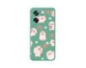 Funda Silicona Líquida Verde para Oppo A57s diseño Cerdos Dibujos