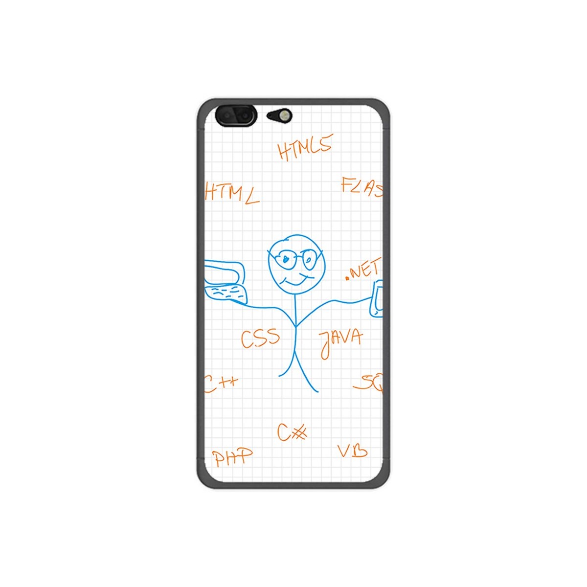 Funda Gel Tpu para Leagoo T5 Diseño Informatico Dibujos