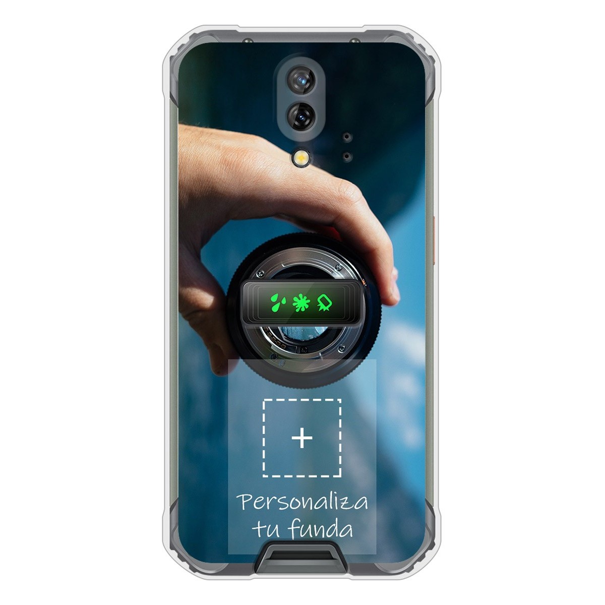 Personaliza tu Funda Silicona Gel Tpu Transparente con tu Fotografia para Blackview BV7200 Dibujo Personalizada