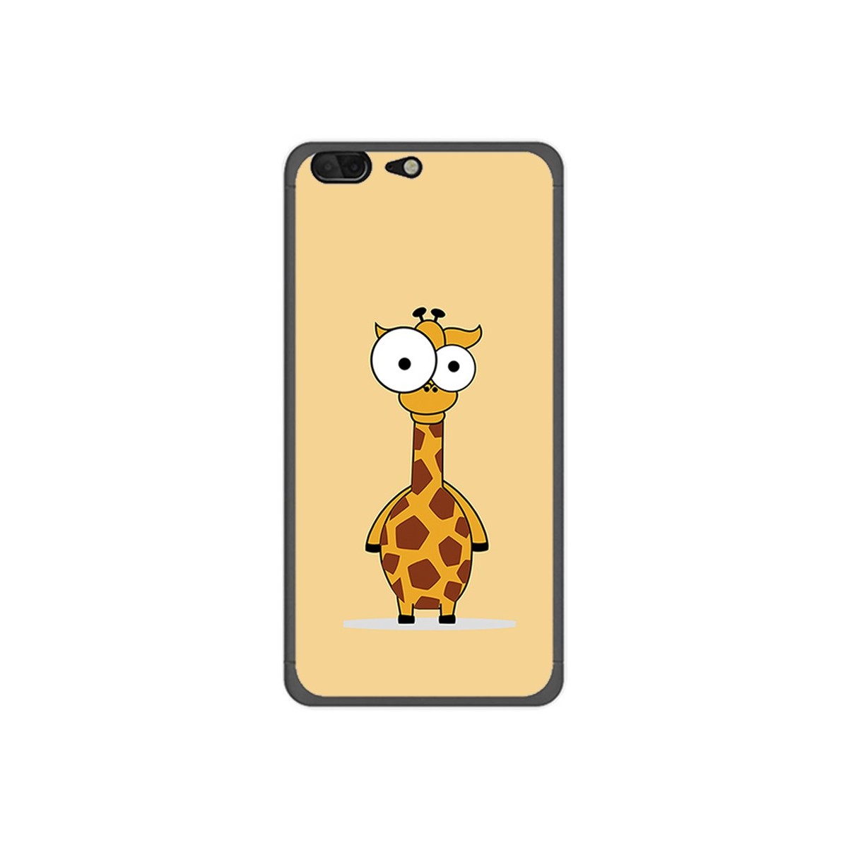Funda Gel Tpu para Leagoo T5 Diseño Jirafa Dibujos