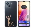 Funda Silicona Transparente para Blackview Oscal C80 diseño Perros 05 Dibujos