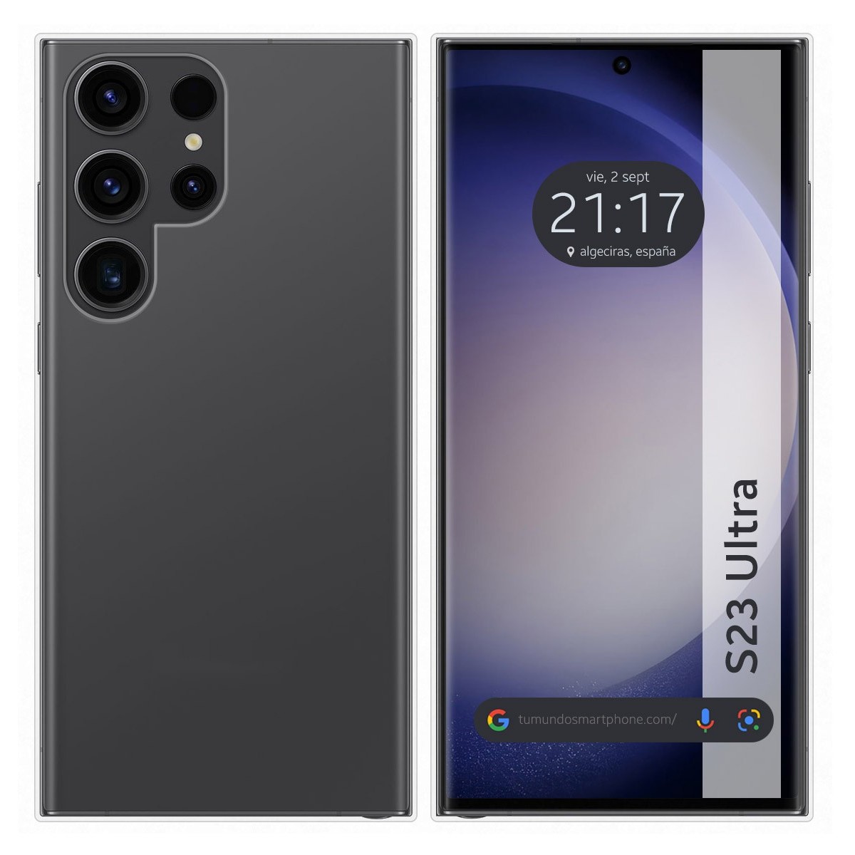 Funda Silicona Gel TPU Transparente para Samsung Galaxy S23 Ultra 5G