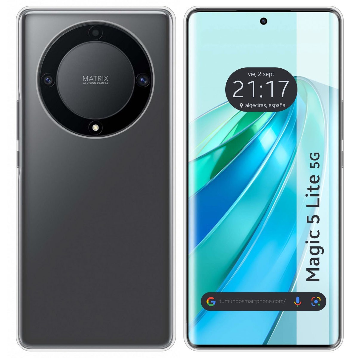 Funda Silicona Gel TPU Transparente para Huawei Honor Magic 5 Lite 5G