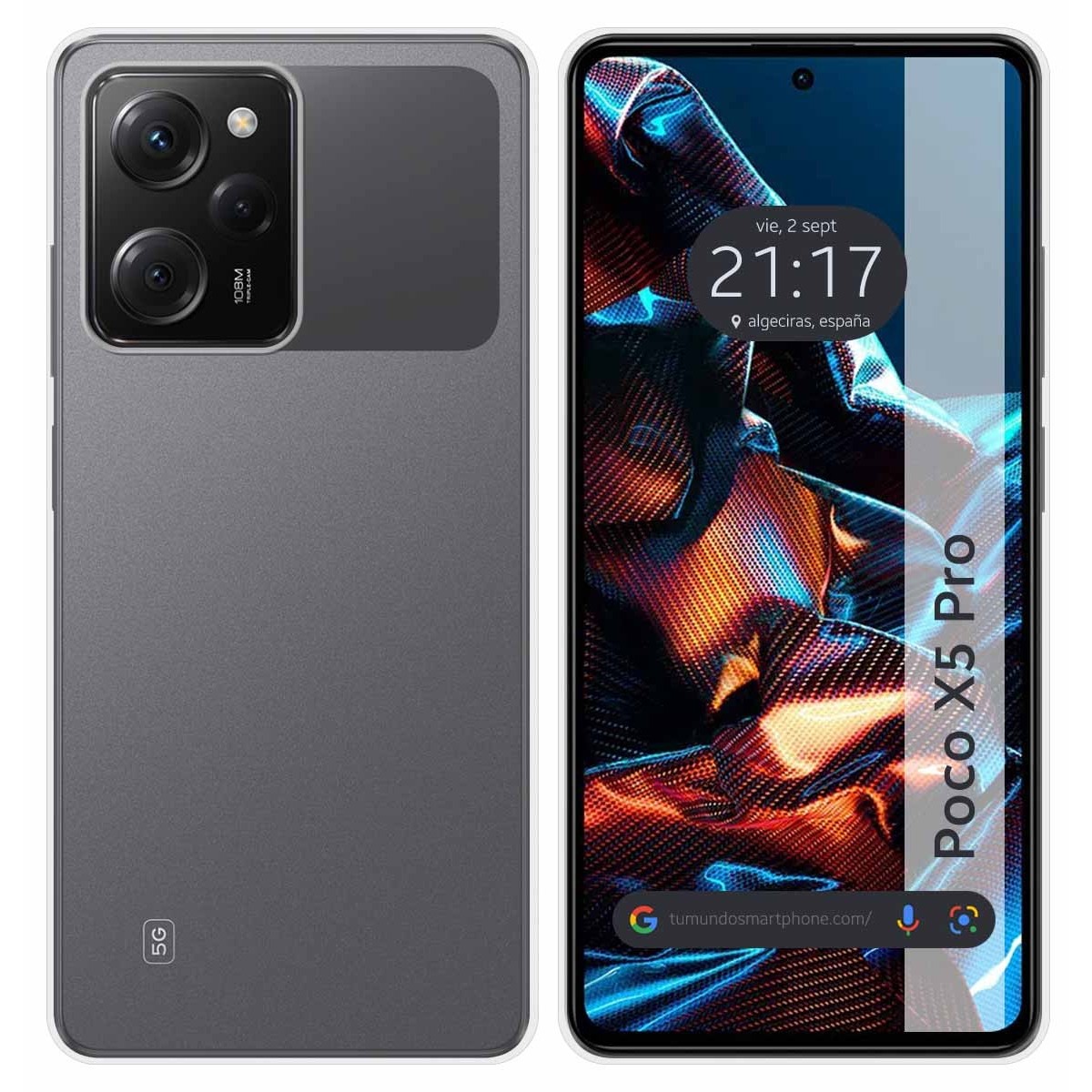 Funda Silicona Gel TPU Transparente compatible con Xiaomi POCO X5 Pro 5G