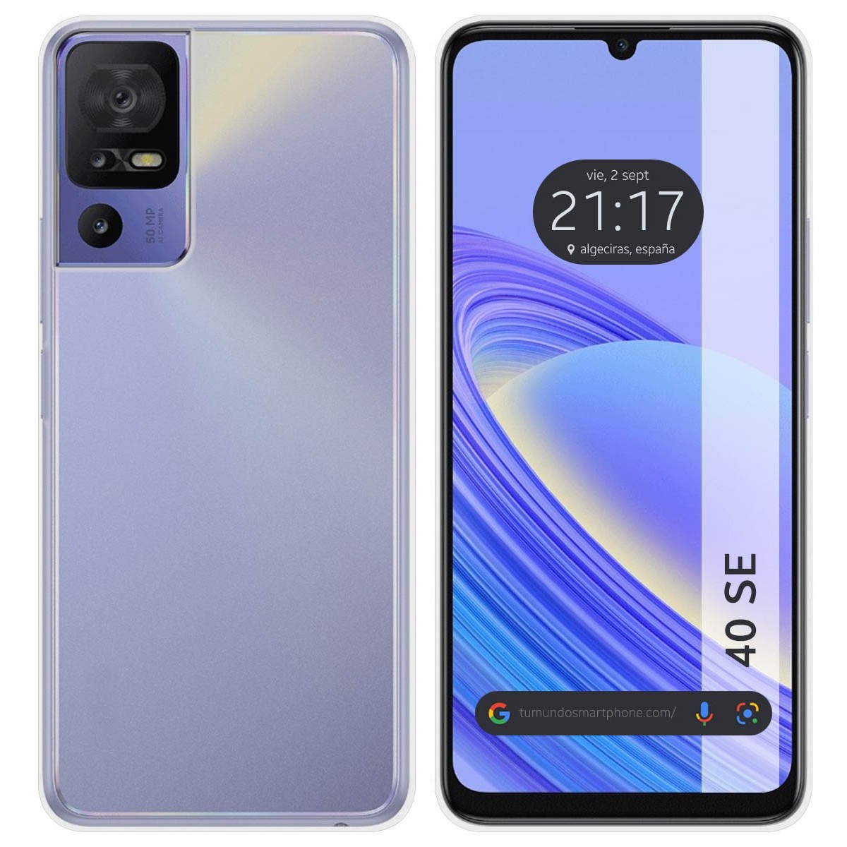 Funda Silicona Gel TPU Transparente para TCL 40 SE