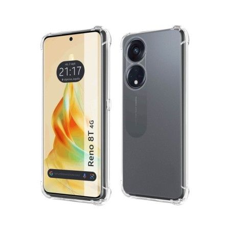 Funda Silicona Antigolpes Transparente para Oppo Reno 8T 4G