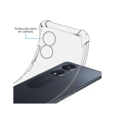 Funda Silicona Antigolpes Transparente para Oppo Reno 8T 4G