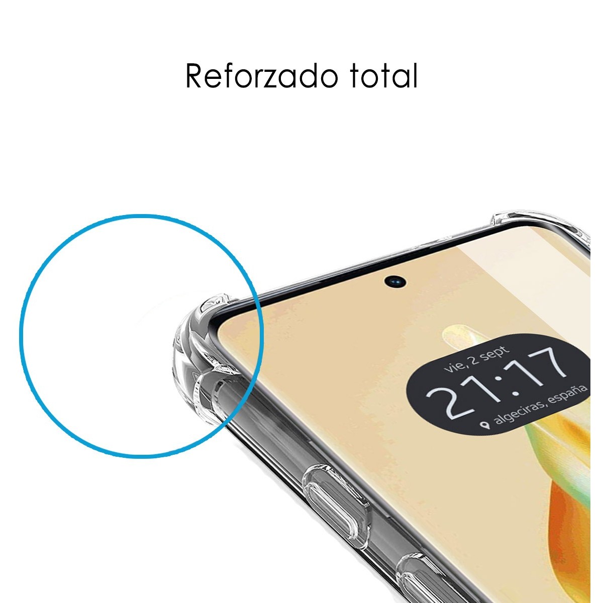 Funda Silicona Antigolpes Transparente para Oppo Reno 8T 4G
