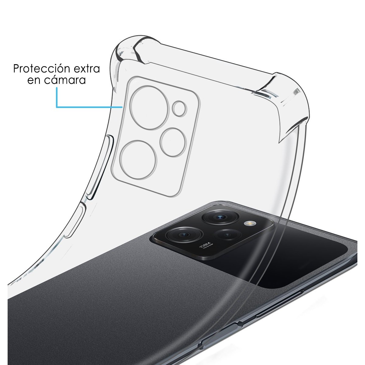 Funda Silicona Antigolpes Transparente compatible con Xiaomi POCO X5 Pro 5G