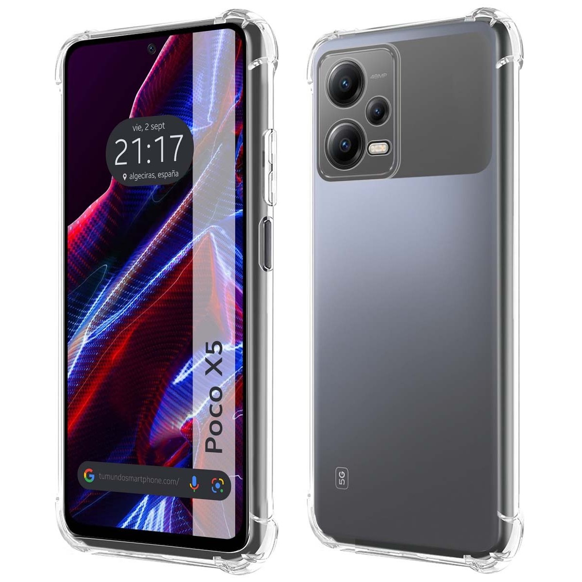 Funda Silicona Antigolpes Transparente compatible con Xiaomi POCO X5 5G