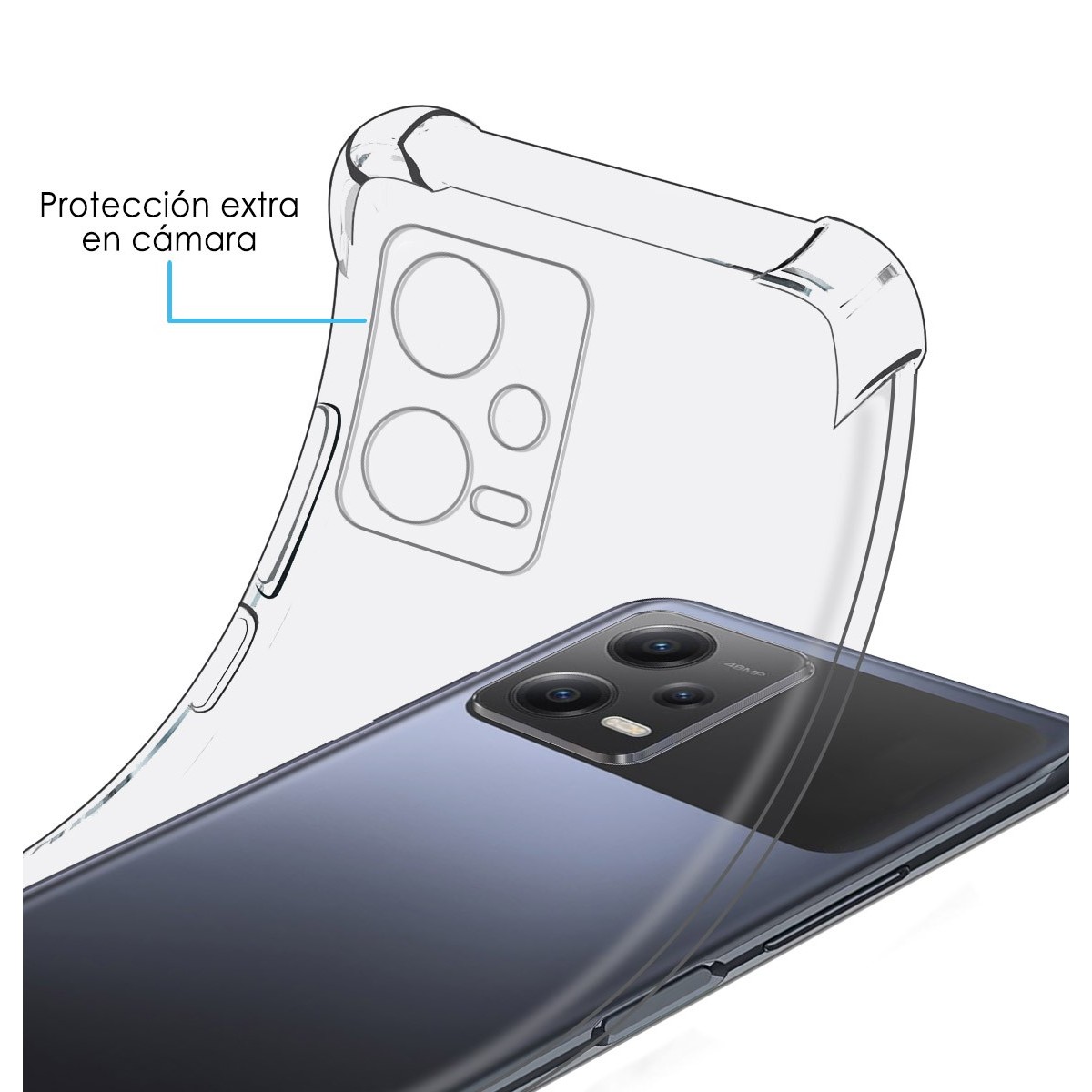 Funda Silicona Antigolpes Transparente compatible con Xiaomi POCO X5 5G