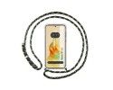 Funda Colgante Transparente para Oppo Reno 8T 4G con Cordon Verde / Dorado