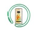Funda Colgante Transparente para Oppo Reno 8T 4G con Cordon Verde Agua