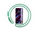 Funda Colgante Transparente compatible con Xiaomi POCO X5 5G con Cordon Verde Agua