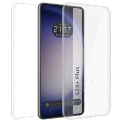 Funda Doble Transparente Pc + TPU Full Body 360 para Samsung Galaxy S23+ Plus 5G