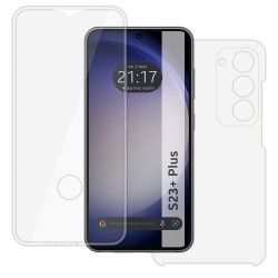 Funda Doble Transparente Pc + TPU Full Body 360 para Samsung Galaxy S23+ Plus 5G 2