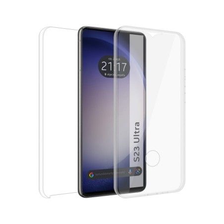 Funda Doble Transparente Pc + Tpu Full Body 360 para Samsung Galaxy S23 Ultra 5G
