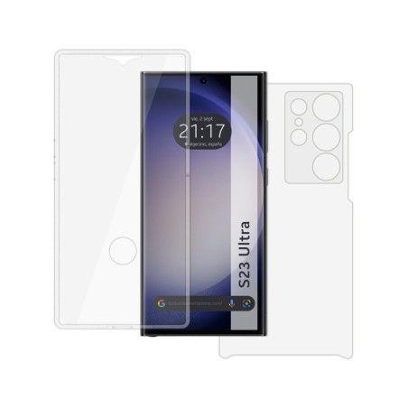 Funda Doble Transparente Pc + Tpu Full Body 360 para Samsung Galaxy S23 Ultra 5G