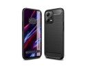 Funda Gel Tpu Tipo Carbon Negra compatible con Xiaomi POCO X5 5G