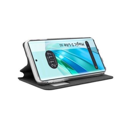 Funda Libro Soporte con Ventana para Huawei Honor Magic 5 Lite 5G color Negra