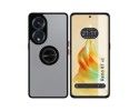 Funda Mate con Borde Negro y Anillo Giratorio 360 para Oppo Reno 8T 4G