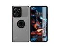 Funda Mate con Borde Negro y Anillo Giratorio 360 compatible con Xiaomi POCO X5 Pro 5G