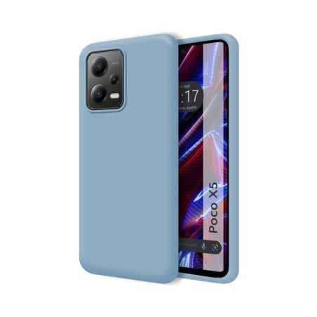 Funda Silicona Líquida Ultra Suave compatible con Xiaomi POCO X5 5G color Azul