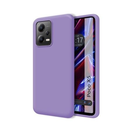 Funda Silicona Líquida Ultra Suave compatible con Xiaomi POCO X5 5G color Morada