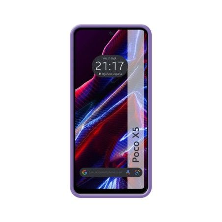 Funda Silicona Líquida Ultra Suave compatible con Xiaomi POCO X5 5G color Morada