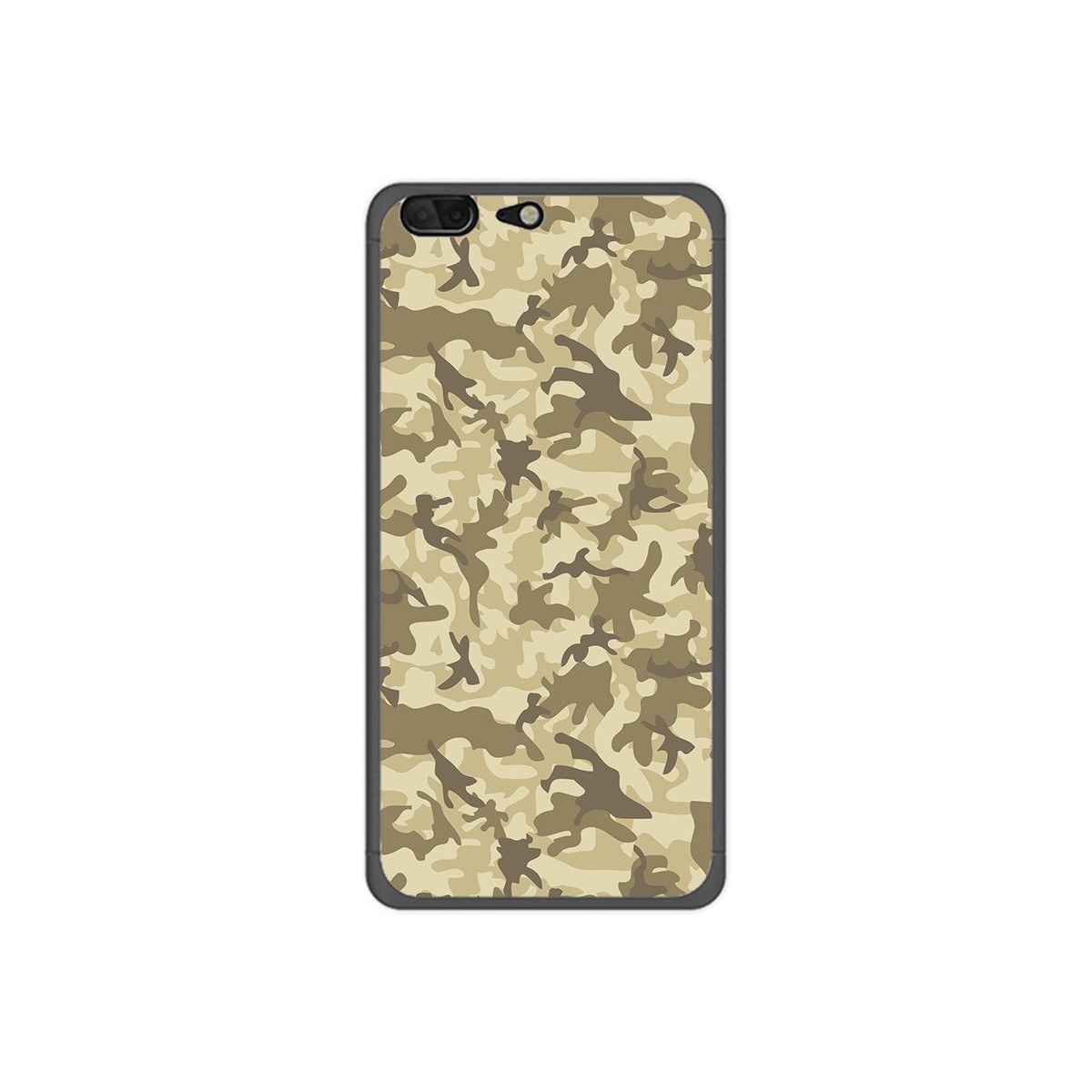 Funda Gel Tpu para Leagoo T5 Diseño Sand Camuflaje Dibujos