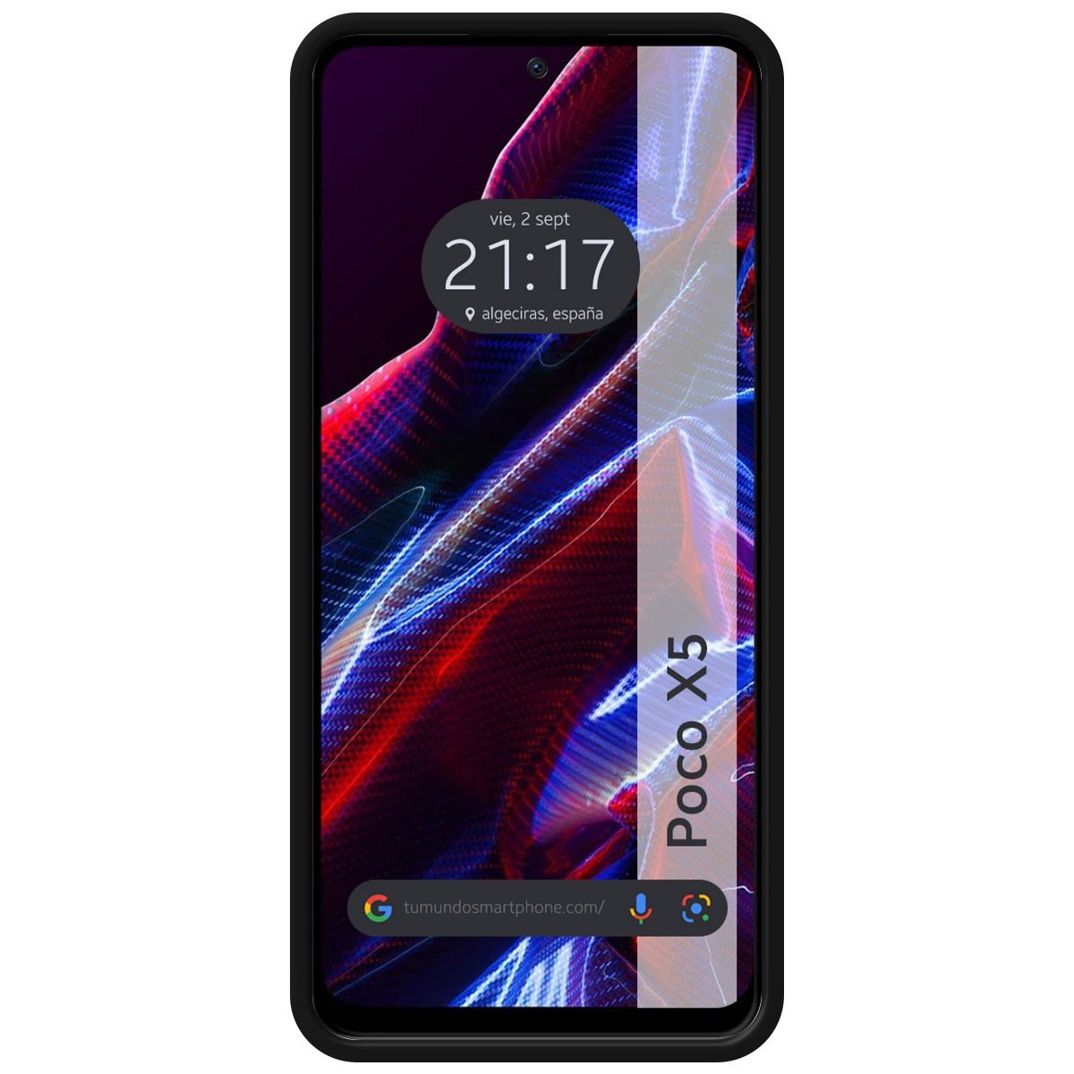 Funda Silicona Líquida Ultra Suave compatible con Xiaomi POCO X5 5G color Negra