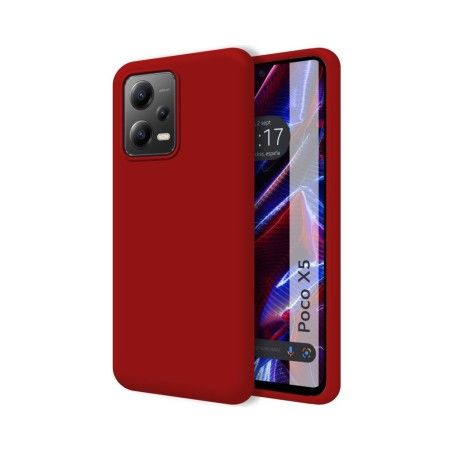 Funda Silicona Líquida Ultra Suave compatible con Xiaomi POCO X5 5G color Roja