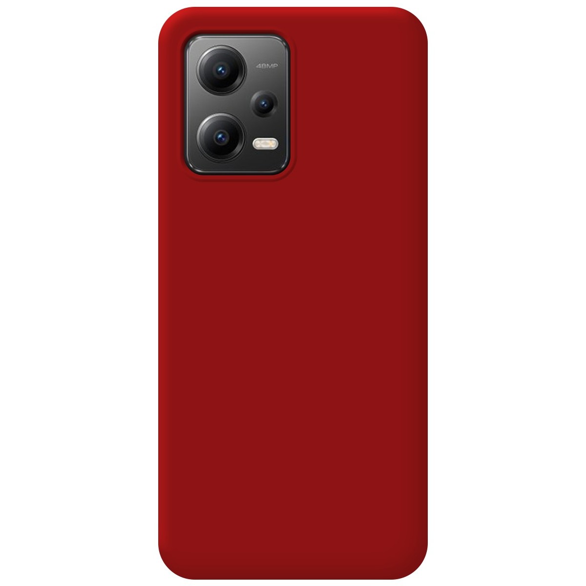 Funda Silicona Líquida Ultra Suave compatible con Xiaomi POCO X5 5G color Roja