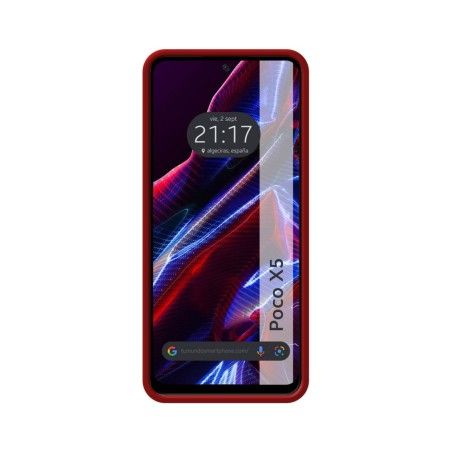 Funda Silicona Líquida Ultra Suave compatible con Xiaomi POCO X5 5G color Roja