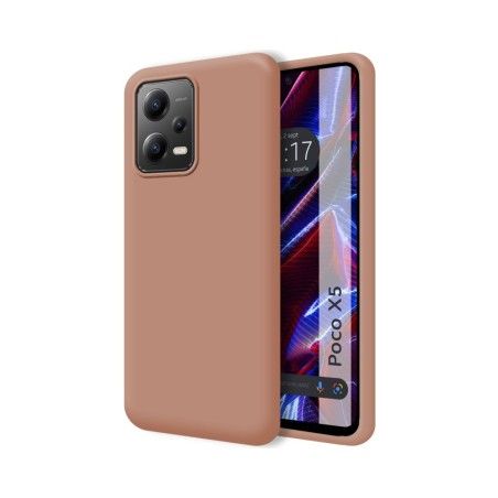 Funda Silicona Líquida Ultra Suave compatible con Xiaomi POCO X5 5G color Rosa