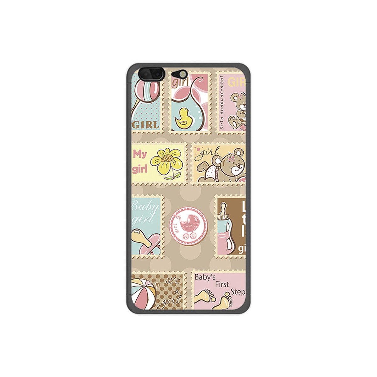 Funda Gel Tpu para Leagoo T5 Diseño Sellos Dibujos