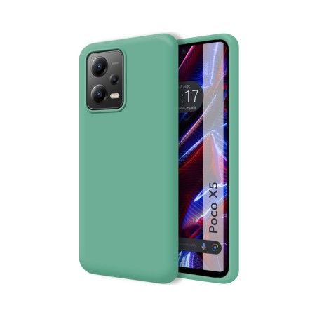 Funda Silicona Líquida Ultra Suave compatible con Xiaomi POCO X5 5G color Verde